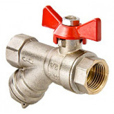 Кран шаровый VALTEC с фильтром 1/2" г/г баб. (8/96) (VT.293.N.04)