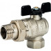 Кран шаровой Stout (бабочка) с американкой угловой 1 PTFE (8/32) купить в Воронеже 