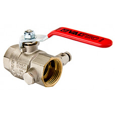 Кран шаровый VALTEC с дренажём и воздухоотводчиком  1/2" г/г (VT.245.N.04)