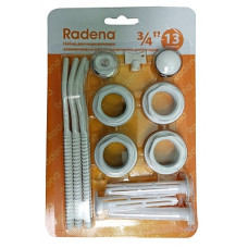 Комплект пробок для радиатора 3/4 RADENA 13 (3 кронштейна) (1/40)