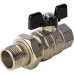 Кран шаровой Stout (бабочка) с американкой 1 PTFE (8/32) купить в Воронеже 