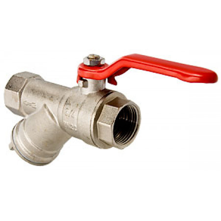 Кран шаровый VALTEC с фильтром 3/4 Кран шаровый VALTEC с фильтром 3/4