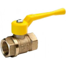 Кран шаровой для газа латунный рычаг 3/4" г/г 11б27п (Бологое)