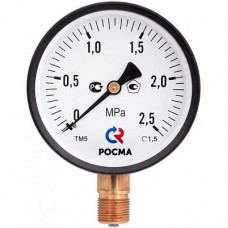 Манометр Росма ТМ-210Р.00(0-1Мpa) G1/4 50мм. радиальный