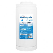 Картридж для умягчения воды АКВАБРАЙТ С-10 ББ (для АБФ) BIGBLUE 10  дюймов. Ресурс  до 12000 л.