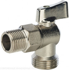 Кран шаровый STOUT угловой для стиральных машин 1/2 " х 3/4" (12/144)