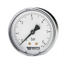 Манометр аксиальный 1/4" н.р. 6 бар 63мм (Watts)