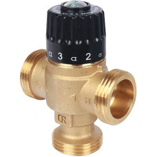 STOUT Термостатический смесительный клапан 1" НР 30-65°С KV 2,3 смешение по центру (1/10)
